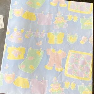 Vintage CURRENT Baby Themed Gift Wrap